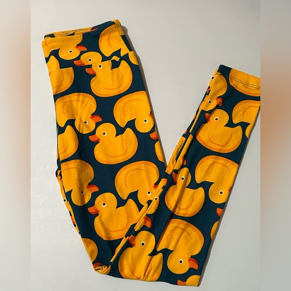 LuLaRoe Pants - BOGO! LuLaRoe Rubber Ducky Leggings, One Size
